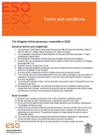 Terms and conditions of Wiggles competition 2025